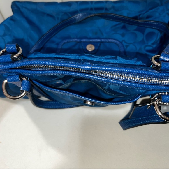 Coach Blue Signature Tote Bag - Picture 9 of 9